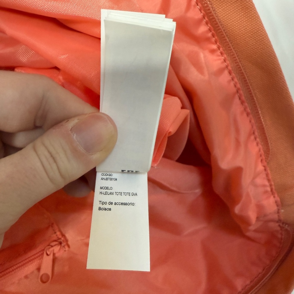 NWT Honolua Wahine - Billabong “Honolua Hawaii” Guava Colored Tote Bag. One size - Picture 13 of 14
